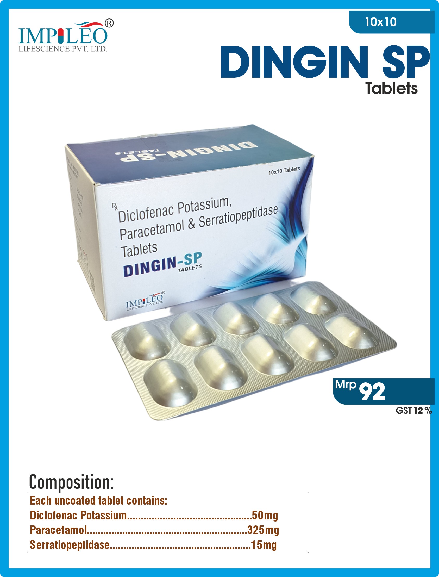 Elevate Your Health : Premium DINGIN-SP™ Tablets Made By Top Third-Party Manufacturing in Baddi